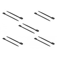 DeLOCK Collier de serrage à double verrouillage L 1000 x L 9 mm, Serre-câble Noir, 10 pièces