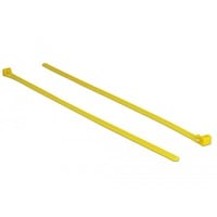 DeLOCK Colliers de serrage réutilisables résistants à la chaleur, Serre-câble Jaune, 300 x 7,6 mm, 100 pièces