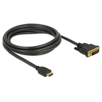 DeLOCK DisplayPort > HDMI 1.2, Adaptateur Noir, 2 mètres