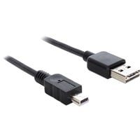 DeLOCK EASY-USB-A 2.0 male > USB-B 2.0 male, Câble Noir, 3 mètres