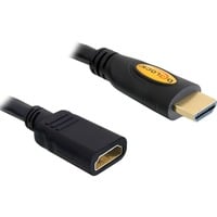 DeLOCK HDMI A (mâle) > HDMI A (femelle), Câble d'extension Noir, 3 mètres