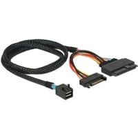 DeLOCK SFF-8643 male > U.2 SFF-8639 female + SATA, Adaptateur Noir, 0,75 mètres