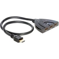 DeLOCK Switch HDMI 3 > 1 Noir, 60 centimètres
