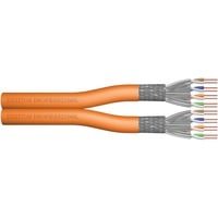Digitus Câble d'installation professionnel Cat.7 S/FTP simplex Orange, 500 mètres