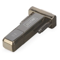 Digitus Serial > USB-A 2.0, Adaptateur Noir, 0,8 mètres