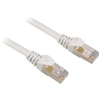 Sharkoon Câble réseau RJ-45 S/FTP Cat.6 Blanc, 15 mètres