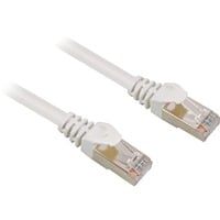 Sharkoon Câble réseau RJ-45 S/FTP Cat.6 Blanc, 20 mètres