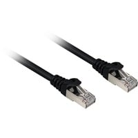 Sharkoon Câble réseau RJ-45 S/FTP Cat.6a Noir, 0,25 mètre, sans halogène