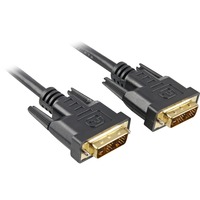 Sharkoon HDMI > DVI-D (24+1), Câble Noir, 1 mètre