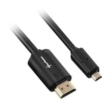 Sharkoon HDMI > Micro-HDMI 2.0, Câble Noir, 1,5 mètre, 4K