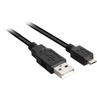 Sharkoon USB-A 2.0 > Micro USB-B, Câble Noir, 1,5 mètres