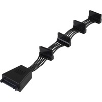SilverStone CP06 câble SATA Noir, Câble en Y Noir
