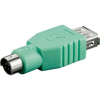 goobay Adaptateur PS/2 > USB Vert