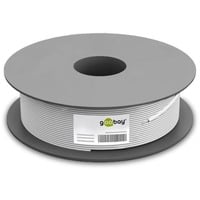 goobay Câble de raccordement Cat.6 S/FTP (PiMF), extérieur Noir, 100 mètres