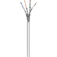 goobay Câble de raccordement RJ-45 S/FTP avec Cat.6a Gris, 100 mètres, sans prise