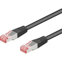 goobay Câble réseau RJ-45 S/STP Cat.6 Noir, 5 mètres