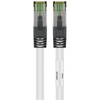 goobay Câble réseau S/FTP Cat.8.1 Blanc, 1 mètre
