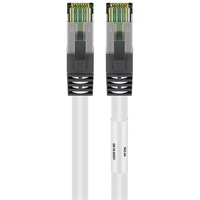goobay Câble réseau S/FTP Cat.8.1 Blanc, 2 mètres