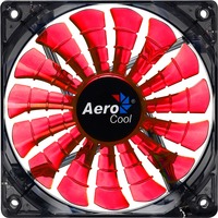 Aerocool Shark Fan Devil Red Edition 12cm Boitier PC Ventilateur Noir, Rouge, Ventilateur de boîtier Noir/Rouge, Ventilateur, 12 cm, 12,6 dB, Noir, Rouge, Vente au détail