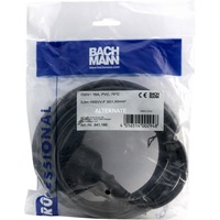 Bachmann 341.185 3m Noir câble électrique, Câble d'extension Noir, 3 m, Mâle/Femelle, 250, Noir