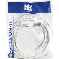 Bachmann 341.289 10m Blanc câble électrique, Câble d'extension Blanc, 10 m, Mâle/Femelle, Blanc