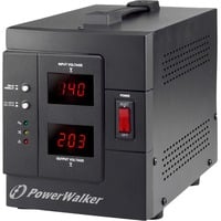 BlueWalker AVR 2000/SIV régulateur de tension 2 sortie(s) CA 230 V Noir Noir, 230 V, 50/60 Hz, 2000 VA, 1600 W, 2 sortie(s) CA, Type F
