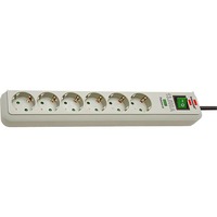 Brennenstuhl 1159750015 protection surtension Gris 6 sortie(s) CA 1,5 m multiprise à 6 prises Gris clair, 6x prises, 6 sortie(s) CA, 16 A, 4500 A, Gris, 1,5 m