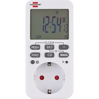 Brennenstuhl 1506320 minuteur électrique Blanc Programmateur hebdomadaire Blanc, Programmateur hebdomadaire, Blanc, Numérique, LCD, Boutons, 24h