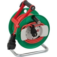 Brennenstuhl 25m AT-N05V3V3-F 3G1,5 1AC outlet(s) 25m Noir, Vert, Gris, Rouge multiprise, Tambour à câble Vert/Rouge, 5, Noir, Vert, Gris, Rouge, Rouge, 25 m