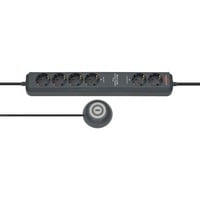 Brennenstuhl Eco-Line Comfort Switch multiprise 2 m 6 sortie(s) CA Anthracite Anthracite, 2 m, 6 sortie(s) CA, Anthracite, 3680 W, 16 A, 390 mm
