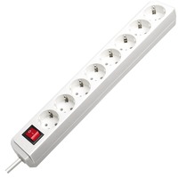 Brennenstuhl Eco-Line + Switch & 1,5 mm² Ø Cable Blanc 8 sortie(s) CA 3 m multiprise à 8 prises Blanc, 8x prises, 5 mm² Ø Cable, 8 sortie(s) CA, Blanc, 3 m