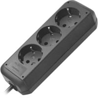 Brennenstuhl Eco-Line connecteur de fils Noir multiprise à 3 prises Noir, 3x prises, Noir, 1,5 m, 170 mm