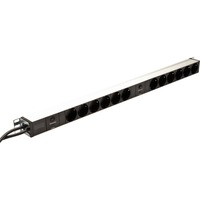 Digitus DN-95405 Noir/en aluminium, 12x prises