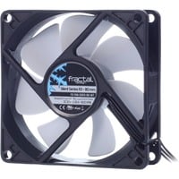 Fractal Design Silent Series R3 80 mm Boitier PC Ventilateur 8 cm Noir, Blanc ventilateur de boîtier 80 x 80 x 25 mm, Ventilateur, 8 cm, 1600 tr/min, 18,1 dB, 20,2 cfm, Noir, Blanc
