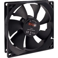 Inter-Tech 88885180 système de refroidissement d’ordinateur Universel Ventilateur 9,2 cm ventilateur de boîtier Noir, 92 x 92 x 25 mm, Ventilateur, 9,2 cm, 1500 tr/min, 24 dB, 32,5 cfm