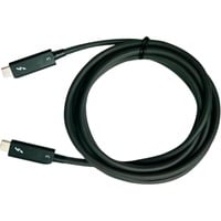 QNAP CAB-TBT305M-40G-LINTES 2 m 40 Gbit/s Noir, Câble Noir, Mâle, Mâle, 2 m, Noir, 40 Gbit/s, 1 pièce(s)