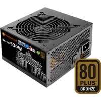 Thermaltake Berlin W0393RE, 630 Watt alimentation Noir, 630 W, 100 - 240 V, 700 W, 50 - 60 Hz, 10 A, Actif, Vente au détail