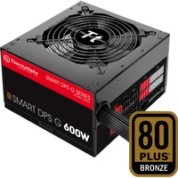 Thermaltake SPG-600DH2CCB unité d'alimentation d'énergie 24-pin ATX ATX Noir, Rouge alimentation modulaire 600 watt Noir, 4x PCIe, 600 W, 100 - 240 V, 720 W, 47 - 63 Hz, 9 A, Actif