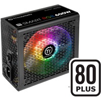Thermaltake Smart RGB, 600 Watt alimentation  Noir, 2x PCIe