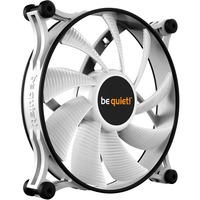 be quiet! Shadow Wings 2 PWM White 140 mm, Ventilateur de boîtier Blanc/Noir, Connecteur PWM à 4 broches pour le ventilateur