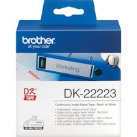 Brother DK-22223 étiquette à imprimer Blanc, Ruban Blanc, DK, 50 mm x 30.48m, 1 pièce(s)