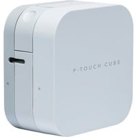Brother PT-P300BT - P-touch Cube - étiqueteuse compacte, Imprimante d'étiquettes Blanc, TZe, Thermique directe, 180 x 180 DPI, 20 mm/sec, Blanc