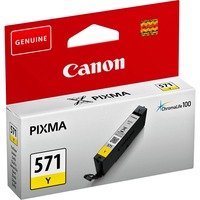 Canon Cartouche d'encre jaune CLI-571Y Rendement standard, Encre à pigments, 7 ml, 347 pages, 1 pièce(s)