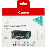 Canon Multipack de cartouches d'encre PGI-72 PBK/GY/PM/PC/CO 5 Rendement standard, 5 pièce(s), Multi pack