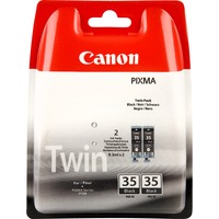 Canon Pack de 2 cartouches d'encre noire PGI-35BK Encre à pigments, 2 pièce(s), Multi pack
