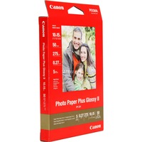 Canon Papier photo brillant extra II 4 × 6 po (10 × 15 cm) PP-201 - 50 feuilles Hautement brillant, 260 g/m², Rouge, 50 feuilles, 270 µm, Canon Lucia, ChromaLife100+