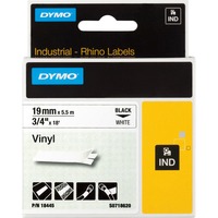 Dymo Rhino Étiquettes en vinyle industrielles | 19 mm x 5,5 m | autocollantes impression en noir sur fond blanc | pour étiqueteuses Rhino et LabelManager, Ruban 5 m | autocollantes impression en noir sur fond blanc | pour étiqueteuses Rhino et LabelManager, D1, Blanc, Vinyl, Belgique, 5,5 m, 1 pièce(s)