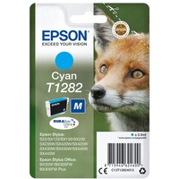 Epson Fox Encre cyan DURABrite Ultra Renard T1282 Cyan, 3,5 ml, 1 pièce(s), 260 pages