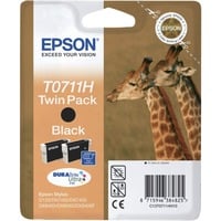Epson Giraffe Double pack "Girafe" (T0711H) - Encre DURABrite Ultra N (HC) Encre à pigments, 1 pièce(s), Multi pack