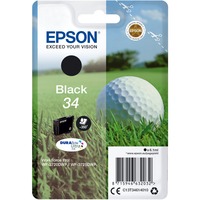 Epson Golf ball Encre noire DURABrite Ultra Balle de golf 34 Rendement standard, Noir, Encre à pigments, 6,1 ml, 1 pièce(s), 350 pages